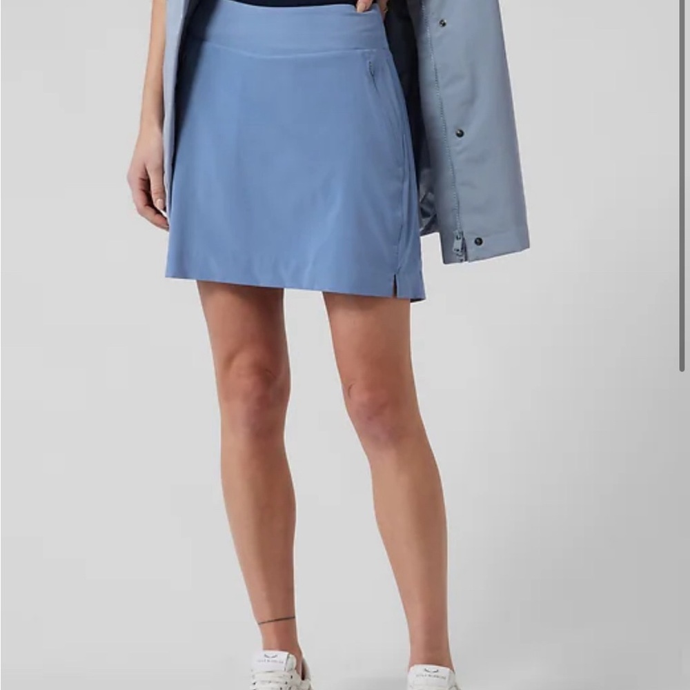 Athleta Soho skort in cottage blue color. brand new with tags.